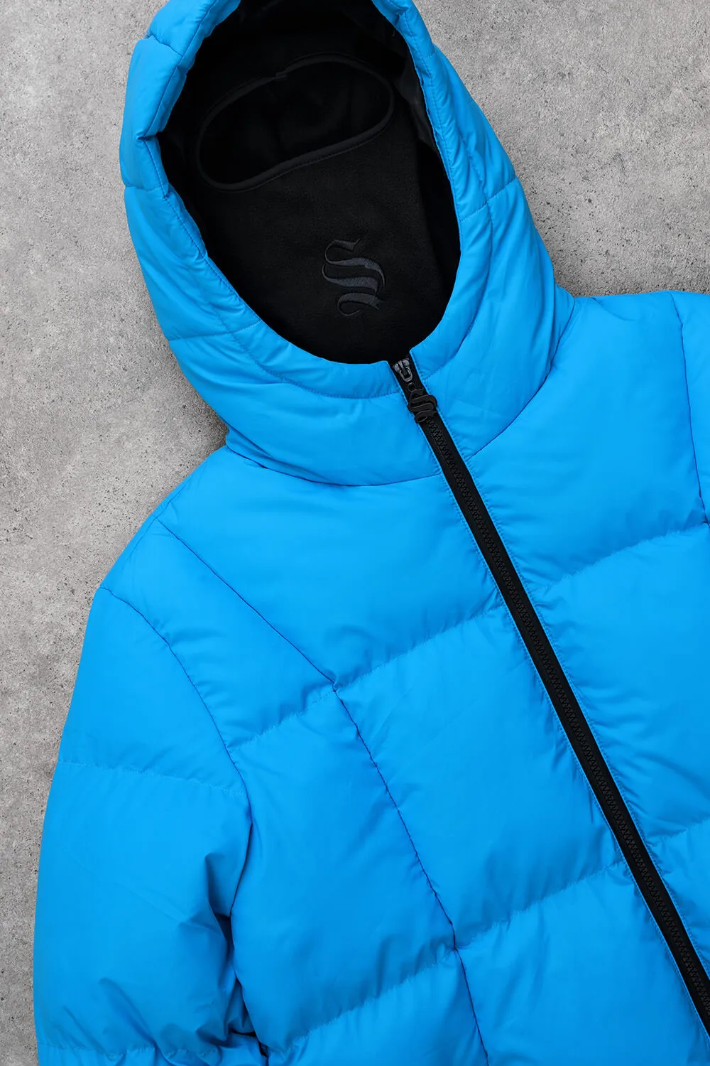 Raptor Balaclava Puffer Jacket - Blue