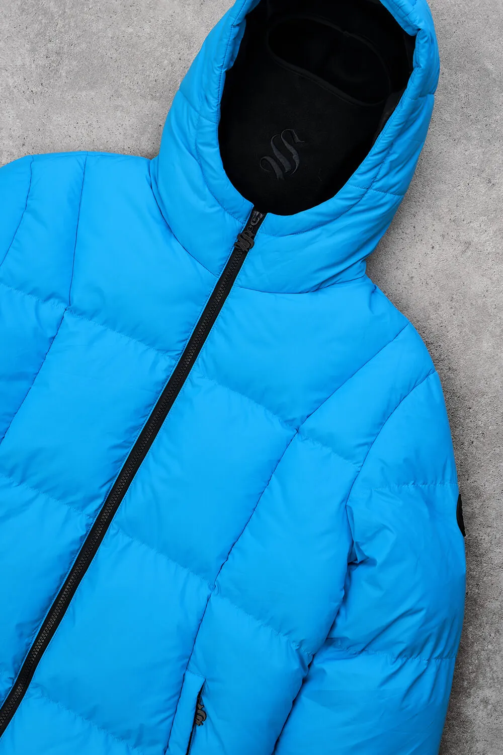 Raptor Balaclava Puffer Jacket - Blue