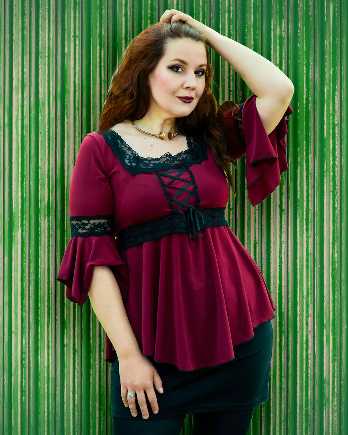 Renaissance Top in Blue Blood