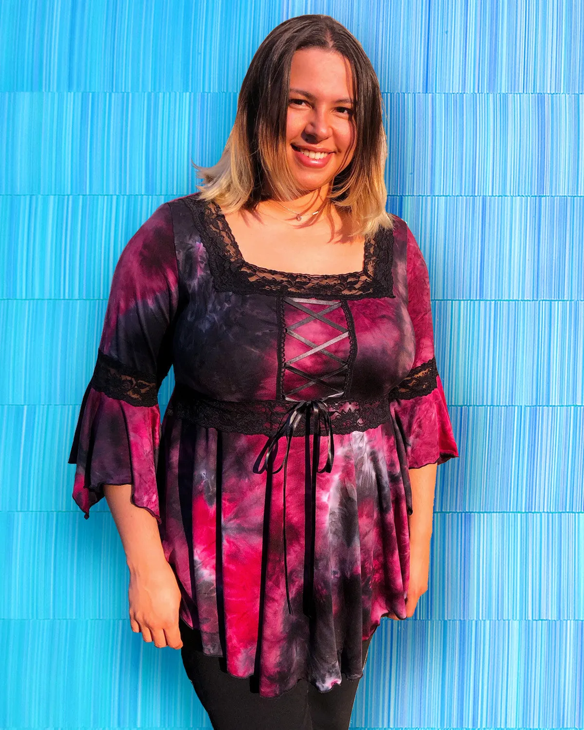 Renaissance Top in Blue Blood