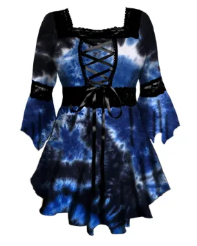 Renaissance Top in Blue Blood