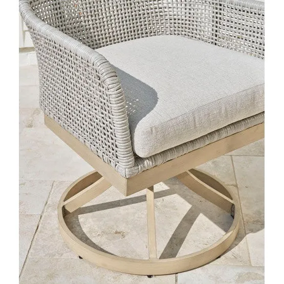 St Barts Open Weave 7pc Outdoor Dining Set