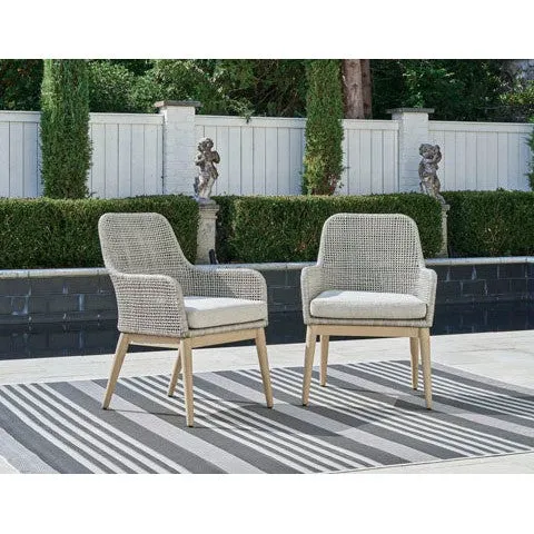 St Barts Open Weave 7pc Outdoor Dining Set