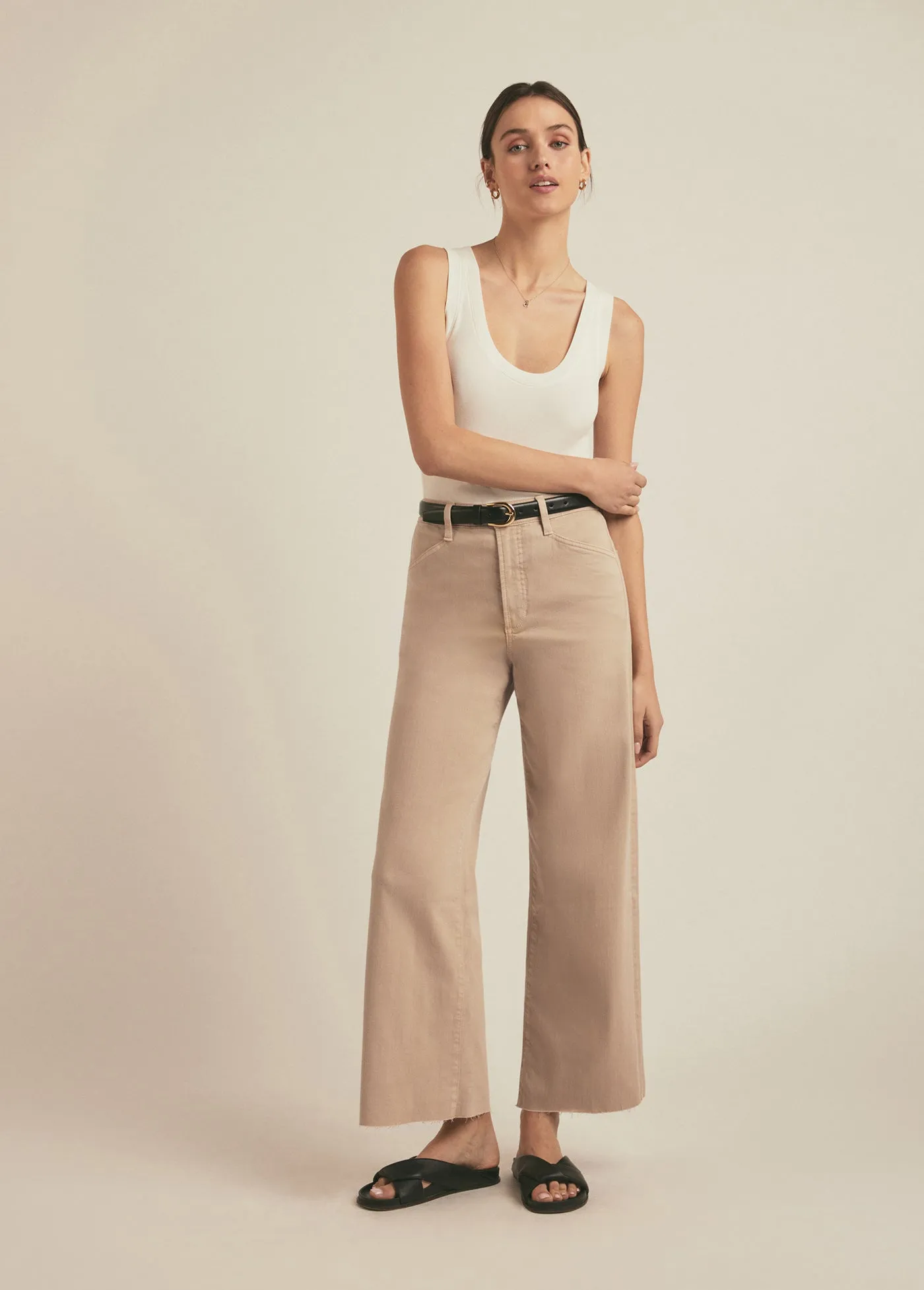 THE MISCHA SUPER HIGH RISE WIDE LEG ANKLE