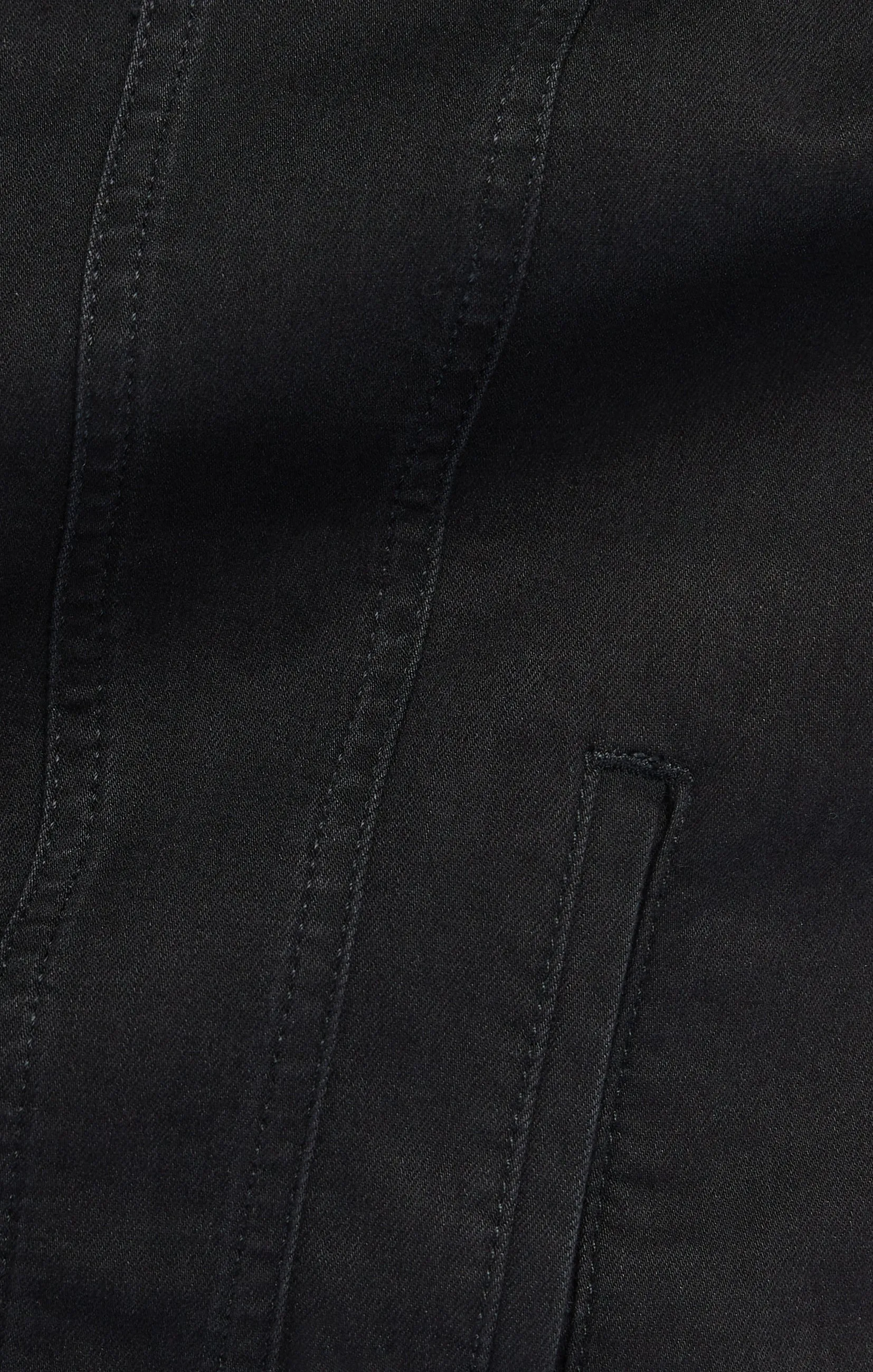 Travis Jacket in Black Brushed Denim