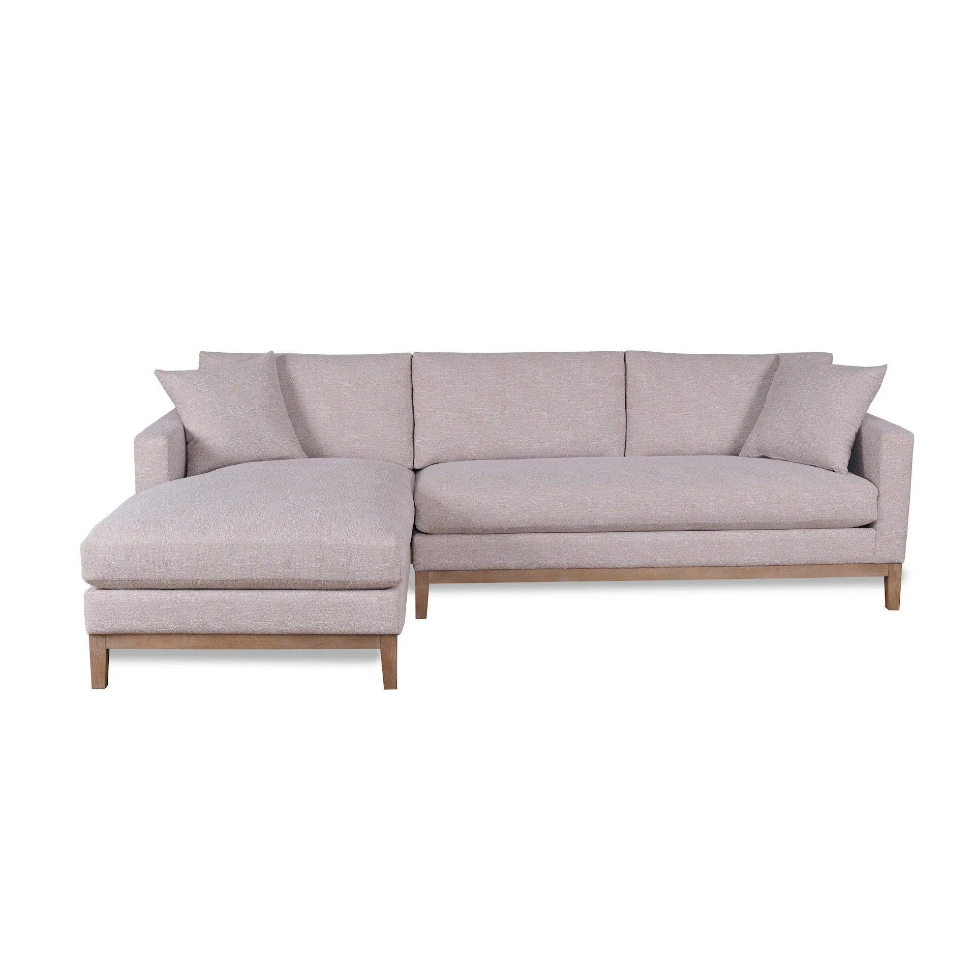 Wiley Flax 2-Pc 110" Sectional with Chaise