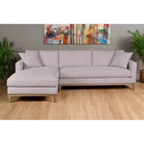 Wiley Flax 2-Pc 110" Sectional with Chaise