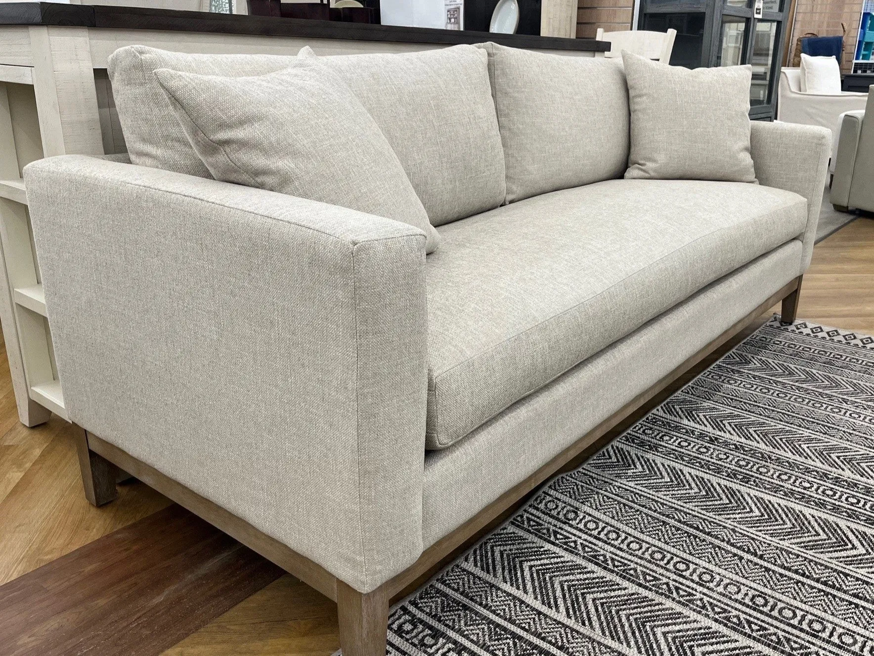 Wiley Flax 84" Bench Sofa