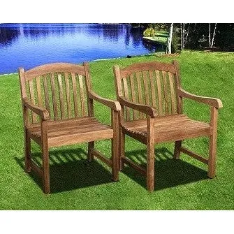 Yacht Teak Banquet 96-118" Rectangular Extendable 9pc Outdoor Dining Set with 8 Tista Armchairs